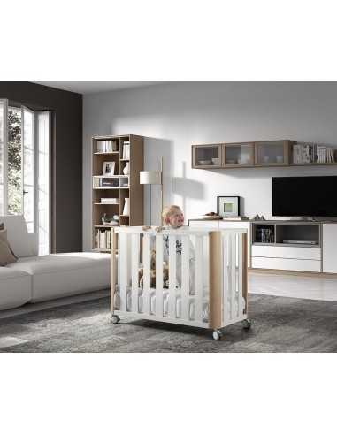Cuna 4 en 1 Cotinfant Doco Sleeping Blanca y Madera 120 x 60 cm