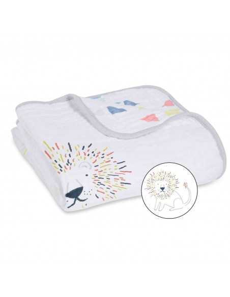 Manta para bebé Aden Anais estampado Leon