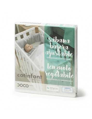 Sábana Bajera TENCEL con Protector 50 x 90cm Minicuna Doco Sleeping de Cotinfant Sábana Bajera TENCEL con Protector 50 x 90cm Minicuna Doco Sleeping de Cotinfant