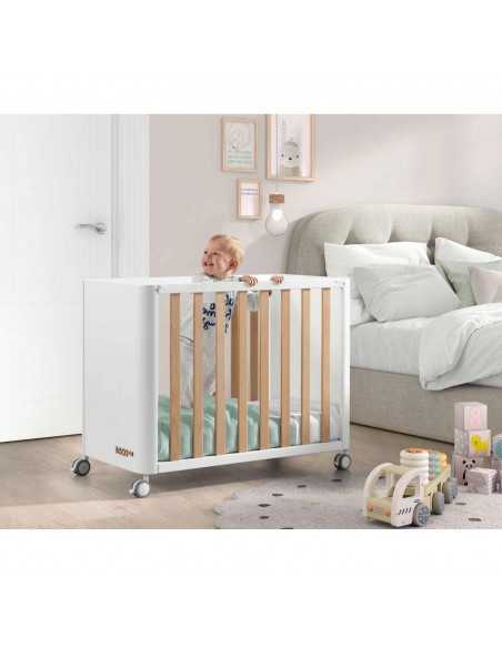 Minicuna colecho Cotinfant DOCO Sleeping Style blanca y madera