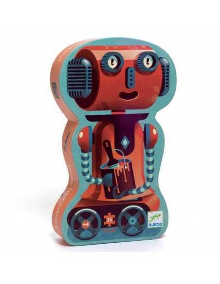 Puzzle Silueta Bob El Robot de Djeco Puzzle Silueta Bob El Robot de Djeco