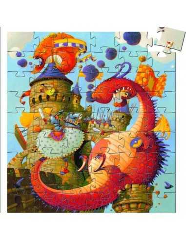 Puzzle Silueta Vaillant y el Dragón de Djeco Puzzle Silueta Vaillant y el Dragón de Djeco