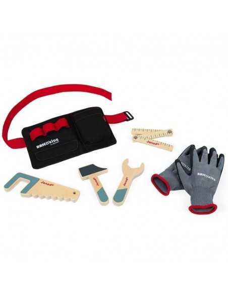 Set Herramientas Guantes y Cinturón Brico Kids de Janod Set Herramientas Guantes y Cinturón Brico Kids de Janod