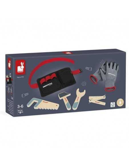 Set Herramientas Guantes y Cinturón Brico Kids de Janod Set Herramientas Guantes y Cinturón Brico Kids de Janod