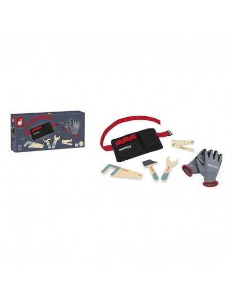 Set Herramientas Guantes y Cinturón Brico Kids de Janod Set Herramientas Guantes y Cinturón Brico Kids de Janod