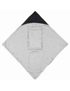 Saco arrullo bebé Baby Wrap Dark Grey Star de Voksi 2