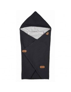 Saco arrullo bebé Baby Wrap Dark Grey Star de Voksi