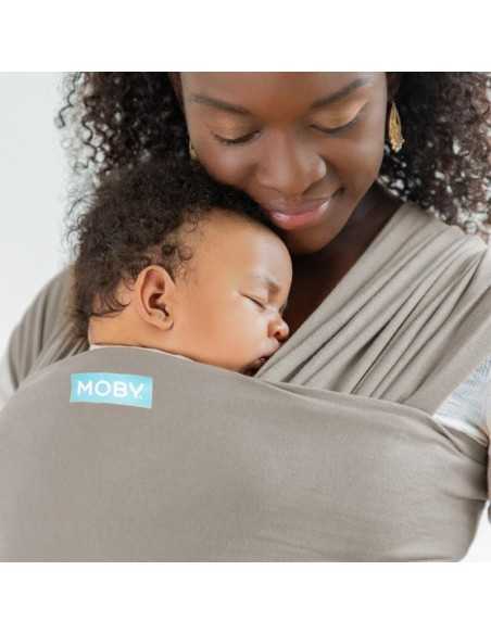 Fular Portabebés Elástico Moby Wrap Classic Stone Grey Fular Portabebés Elástico Moby Wrap Classic Stone Grey