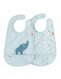 Pack 2 Baberos con Velcro Croco, Ozzo y Elphee de Done by Deer 2