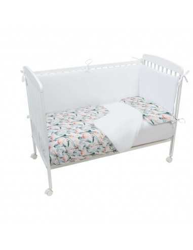 Funda nórdica + Funda de Almohada 120x150 Flamingo Bimbidreams Funda nórdica + Funda de Almohada 120x150 Flamingo Bimbidreams