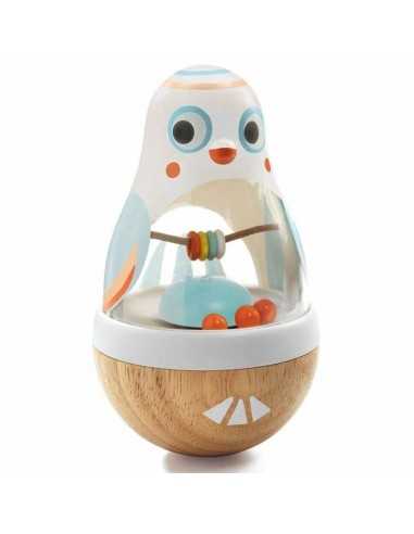 BabyPoli Tentetieso Peonza y Sonajero de Madera de Djeco |mejor precio BabyPoli Tentetieso Peonza y Sonajero de Madera de Djeco |mejor precio