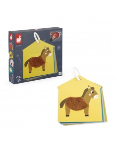 Juego sensorial para bebé de animales de la granja