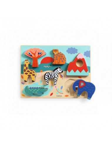 Comprar Puzzle Encajable Savana Story de Djeco | Tiendas en Madrid