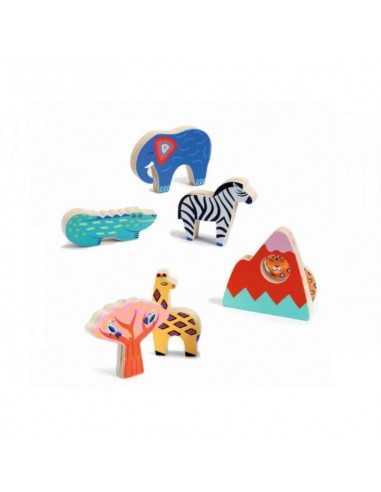 Comprar Puzzle Encajable Savana Story de Djeco | Tiendas en Madrid