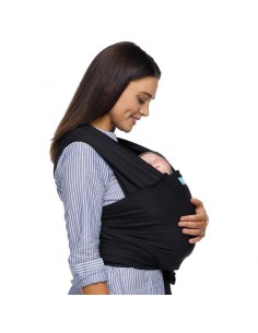 Comprar Fular Portabebés Elástico Moby Wrap Evolution Black 2