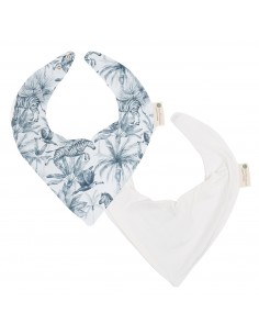 Comprar Pack 2 Baberos Bandana para Bebé Zebra de Bimbidreams|Envío 24h