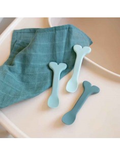 Comprar Pack de 3 Cucharas Wally Azul de Done by Deer |Tiendas en Madrid 2