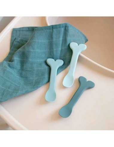 Comprar Pack de 3 Cucharas Wally Azul de Done by Deer |Tiendas en Madrid