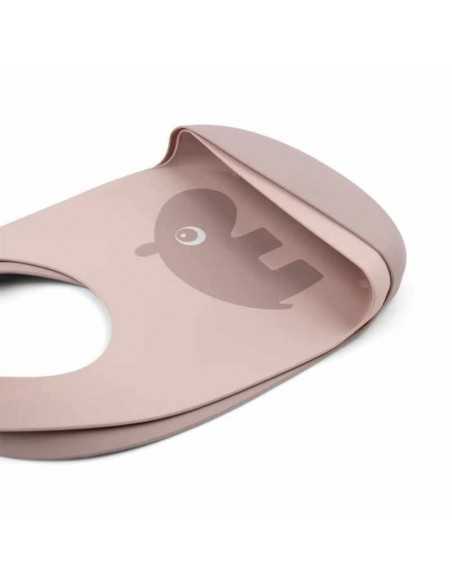 Comprar Babero de Silicona Ozzo Rosa de Done By Deer | Alimentación Bebé