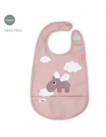 Comprar Baberos con Velcro con dibujo de elefante Done By Deer | Alimentación Bebé