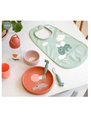 Comprar Baberos con Velcro con dibujo de elefante Done By Deer | Alimentación Bebé
