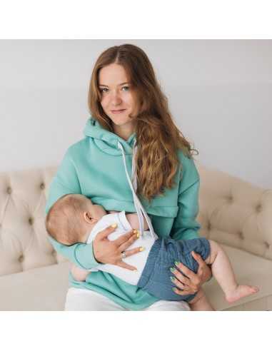 Sudadera de Maternidad y Lactancia Love and Carry - Nephrite