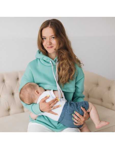 Sudadera de Maternidad y Lactancia Love and Carry - Nephrite