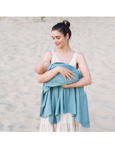 Muselina de Modal Love and Carry - Azul