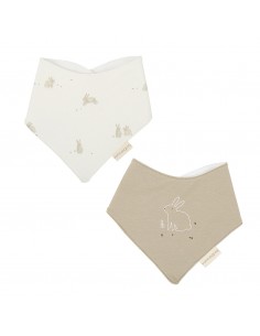 Pack 2 Baberos Bandana Bunny de Bimbidreams