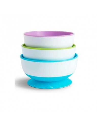 Pack 3 cuencos con ventosa Stay-Put de Munchkin Pack 3 cuencos con ventosa Stay-Put de Munchkin
