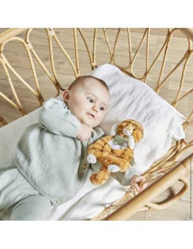 Doudou Marioneta Tigre Papaye - Marioneta Suave y Confortable Doudou Marioneta Tigre Papaye - Marioneta Suave y Confortable