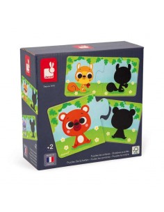 Puzzle Los Animales y su Sombra de Janod, juego educativo para niño