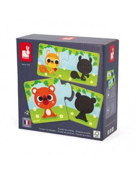 Juego educativo de reconocimiento de sombras de animales