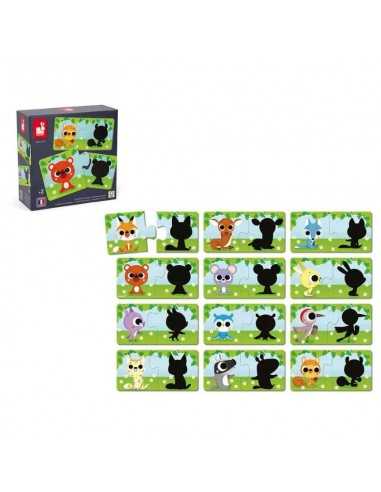 Juego educativo de reconocimiento de sombras de animales