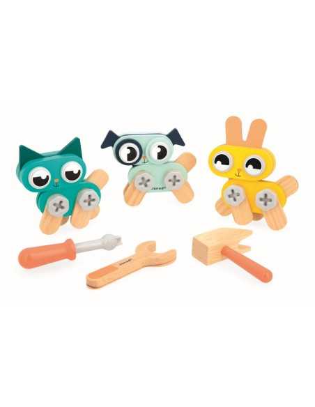 Brico'Kids Pequeños Animales Para hacer Bricolaje de Janod | Creatividad y Diversión