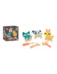 Brico'Kids Pequeños Animales Para hacer Bricolaje de Janod | Creatividad y Diversión