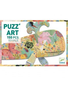 Puzzle Art Ballena de Djeco: 150 Piezas de Diversión Artística