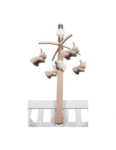 Móvil Musical de Madera baby Bunny de Little Dutch 2