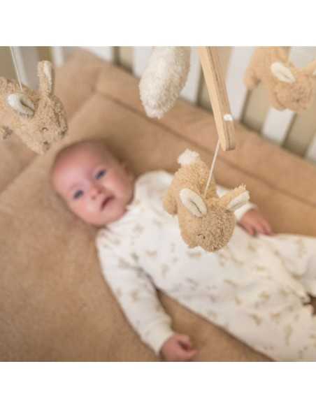 Móvil Musical de Madera Baby Bunny| Calma y Entretenimiento