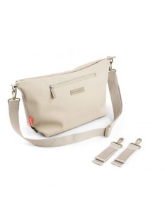 Bolso con adaptadores para cochecito en negro 2
