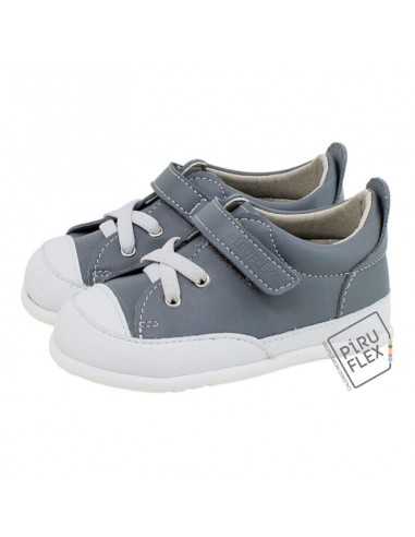 Calzado Respetuoso Gris Puntera Blanca Piruflex Calzado Respetuoso Gris Puntera Blanca Piruflex