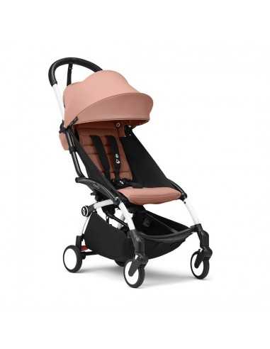 Silla de paseo yoyo 3 Chasis blanco textil Ginger