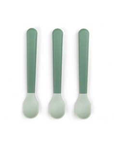 Comprar Pack 3 cucharas de fácil agarre foodie Verde de Done by Deer |Tiendas en Madrid