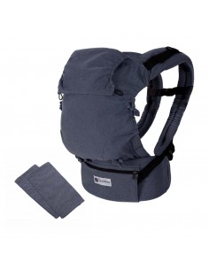 Mochila Portabebés Quokkababy E-Carrier Denim Blue