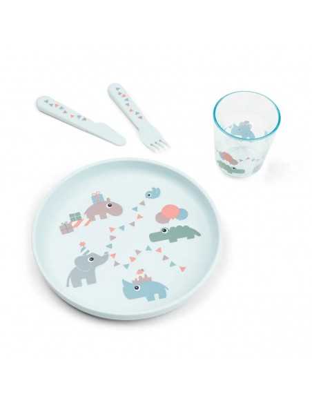 Set de Cena Foodie Celebration Done by Deer en Color Azul Pastel Set de Cena Foodie Celebration Done by Deer en Color Azul Pastel