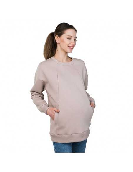 Sudadera Oversize de Maternidad y Lactancia Love and Carry - Crema Sudadera Oversize de Maternidad y Lactancia Love and Carry - Crema