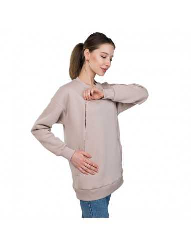 Sudadera Oversize de Maternidad y Lactancia Love and Carry - Crema Sudadera Oversize de Maternidad y Lactancia Love and Carry - Crema