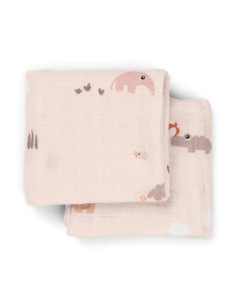 Pack de 2 Gasas Playground rosa |Done By Deer 2