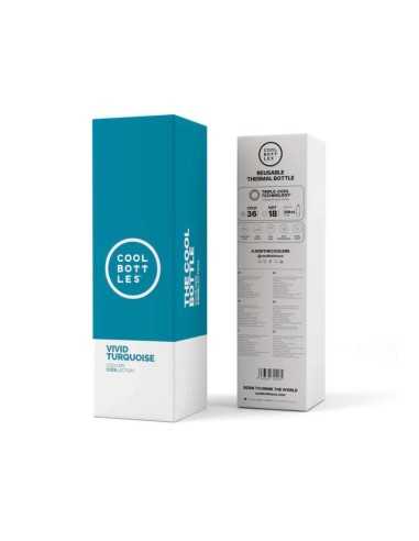 Botella termica acero inoxidable |VIVIT TURQUOISE COOL BOTTLES - 350ml
