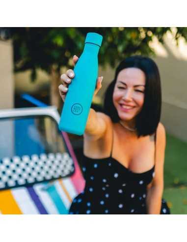 Botella termica acero inoxidable |VIVIT TURQUOISE COOL BOTTLES - 350ml